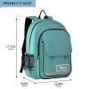 Blue Gradient Custom Kids Backpack for Girls Boys Lightweight Personalized Toddler Backpack with Adjustable Strap School Backpack for Workout Outdoor Kids Teens Traveling School Hiking view 2