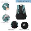 Blue Gradient Custom Kids Backpack for Girls Boys Lightweight Personalized Toddler Backpack with Adjustable Strap School Backpack for Workout Outdoor Kids Teens Traveling School Hiking view 3