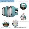 Blue Gradient Custom Kids Backpack for Girls Boys Lightweight Personalized Toddler Backpack with Adjustable Strap School Backpack for Workout Outdoor Kids Teens Traveling School Hiking view 4