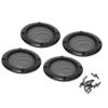 4pcs 2inch Car Speaker Grill,Speaker Grill Covers,Audio Speaker Grille Protective Decorative Audio Speaker Mesh Grille ABS Plastic Frame with Metal Mesh(black) view 1