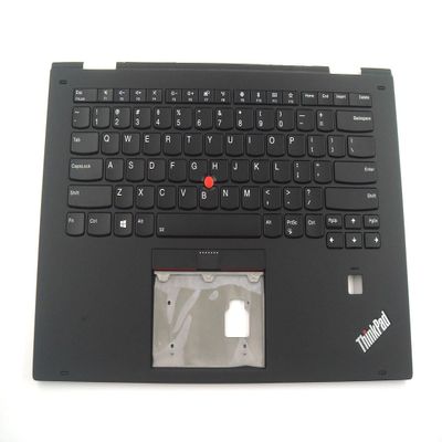 Bayjebu Parts for Lenovo ThinkPad X1 Yoga 2nd Gen Palmrest Keyboard Bezel US-English Black 01HY808