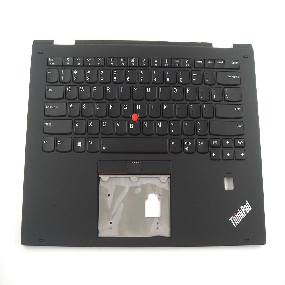 Bayjebu Parts for Lenovo ThinkPad X1 Yoga 2nd Gen Palmrest Keyboard Bezel US-English Black 01HY808