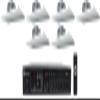Rockville RCS80-1 Bundle: 60W 70V Bluetooth Commercial Amplifier Receiver with USB/SD/FM Inputs, (6) 6.5-Inch 30W RMS 2x1 Drop Ceiling Speakers for Office Restaurant Conference Room Install, 7-Items view 1