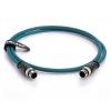 ZBLZGP 2m M12 4-Pin D-Code Male to Male Profinet Cable, IP67 Shielded Cat5e Industrial Ethernet Cable | for Omron, Sick, Baumer Encoder, Sensor & Camera, Green (RAL 6018) Jacket view 2