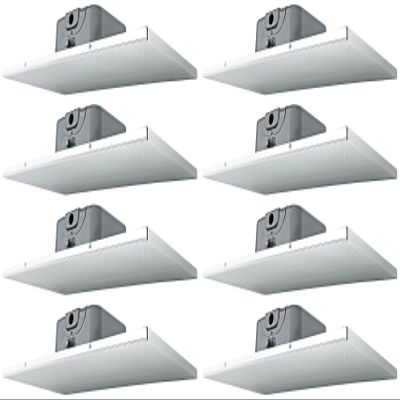 Rockville Bundle - 8 Items DCS6T 70V Commercial 2' X 1' Drop Ceiling Tile Speakers for Office