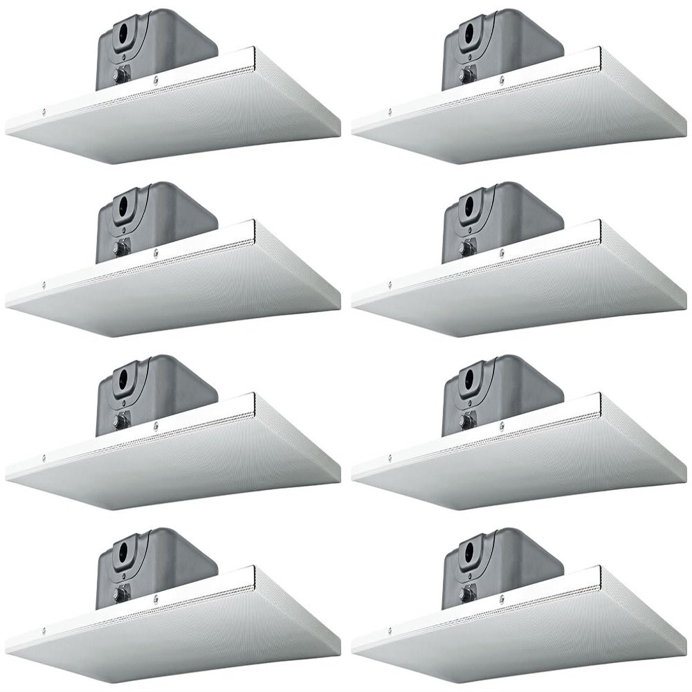 Rockville Bundle - 8 Items DCS6T 70V Commercial 2' X 1' Drop Ceiling Tile Speakers for Office