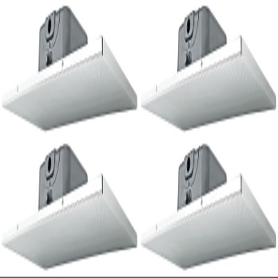 Rockville DCS6T 6.5 in 70V Commercial Drop Ceiling Tile Speakers, 2 ft x 1 ft Panels, for Office, Retail, and Conference Room Sound Systems, Easy Grid Mount Installation, 4-Piece
