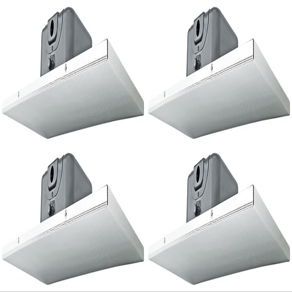 Rockville DCS6T 6.5 in 70V Commercial Drop Ceiling Tile Speakers, 2 ft x 1 ft Panels, for Office, Retail, and Conference Room Sound Systems, Easy Grid Mount Installation, 4-Piece