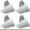 Rockville DCS6T 6.5 in 70V Commercial Drop Ceiling Tile Speakers, 2 ft x 1 ft Panels, for Office, Retail, and Conference Room Sound Systems, Easy Grid Mount Installation, 4-Piece view 1