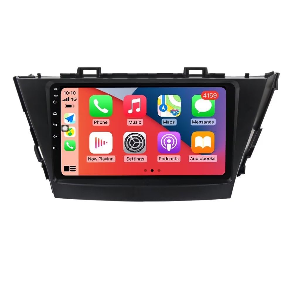 9" Car Radio Stereo for Toyota Prius Plus V Alpha 2012 2013 2014 2015 2016 2017 Dash Kit,4+64GB 8-Core Android GPS Navigation Multimedia Player with Car-Play Android Auto