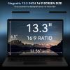 Mamol Magnetic Laptop Privacy Screen 13.3 inch ,16:9 Aspect Removable Anti Glare Protector Blue Light Privacy Screen Filter,Filter Shield Compatible with HP/Dell/Acer/Asus/Samsung/Lenovo/Thinkpad Envy view 2