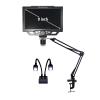 1200x Digital Microscope 9'' LCD USB Camera Stand Arm Holder Gooseneck LED Ring Light Spotlight for Electronic Mobile Phone PCB Jewellery Watch Repair Soldering Lab Biology (9'' LCD) view 3