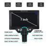 1200x Digital Microscope 7" LCD USB Camera Stand Arm Holder Gooseneck LED Ring Light Spotlight for Electronic Mobile Phone PCB Jewellery Watch Repair Soldering Lab Biology (7'' LCD) view 3