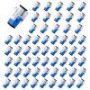 fyboptwu - 60 pcs Fiber Optic Coupler SC Keystone Jack Coupler SC Simplex Singlemode UPC Adapter for Fiber Wall Plate (White) view 1