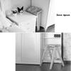 BABYCE Foldable Step Stool Step Ladder/Ladder/Folding Chair with 3 Steps, Wooden Staircase Extended Gray Sponge Seat High Stool At Home Garden Tools Height 65cm Heavy Duty Max. 120 Kg (Size : Wood) view 4