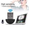 USB 2.0 Mini Microphone, Mini USB Microphone Audio MIC Receiver Adapter Plug & Play for Computer PC Laptop Desktop (Black) view 3