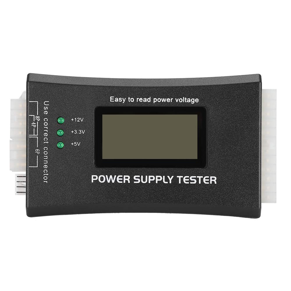 SUNGOOYUE PC Power Supply Tester with LCD Display for PC Connectors Computer Host Inspection and Maintenance Tester Tool