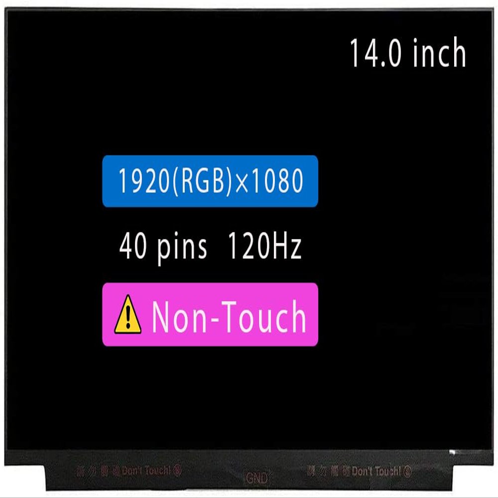 14.0" Screen Replacement for ASUS ROG GA401QM-211.ZG14 LCD Display Panel 40 pin 120Hz Compatible with 144Hz (FHD 1920 * 1080 Non-Touch)