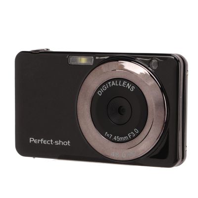 1080P Digital Camera for Photography, 2.7in Screen 48MP Vlogging Camera with SD Card, 8X Zoom Portable Digital Camera, with Wrist Strap and Fill Light for Traveling