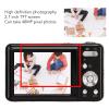 1080P Digital Camera for Photography, 2.7in Screen 48MP Vlogging Camera with SD Card, 8X Zoom Portable Digital Camera, with Wrist Strap and Fill Light for Traveling view 2