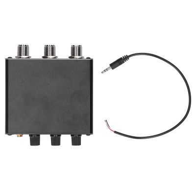 NDNCZDHC QRM Eliminator, 3P XPhase Aluminum Alloy Adjustable Signal Canceller Hum Eliminator with Knob 130 MHz