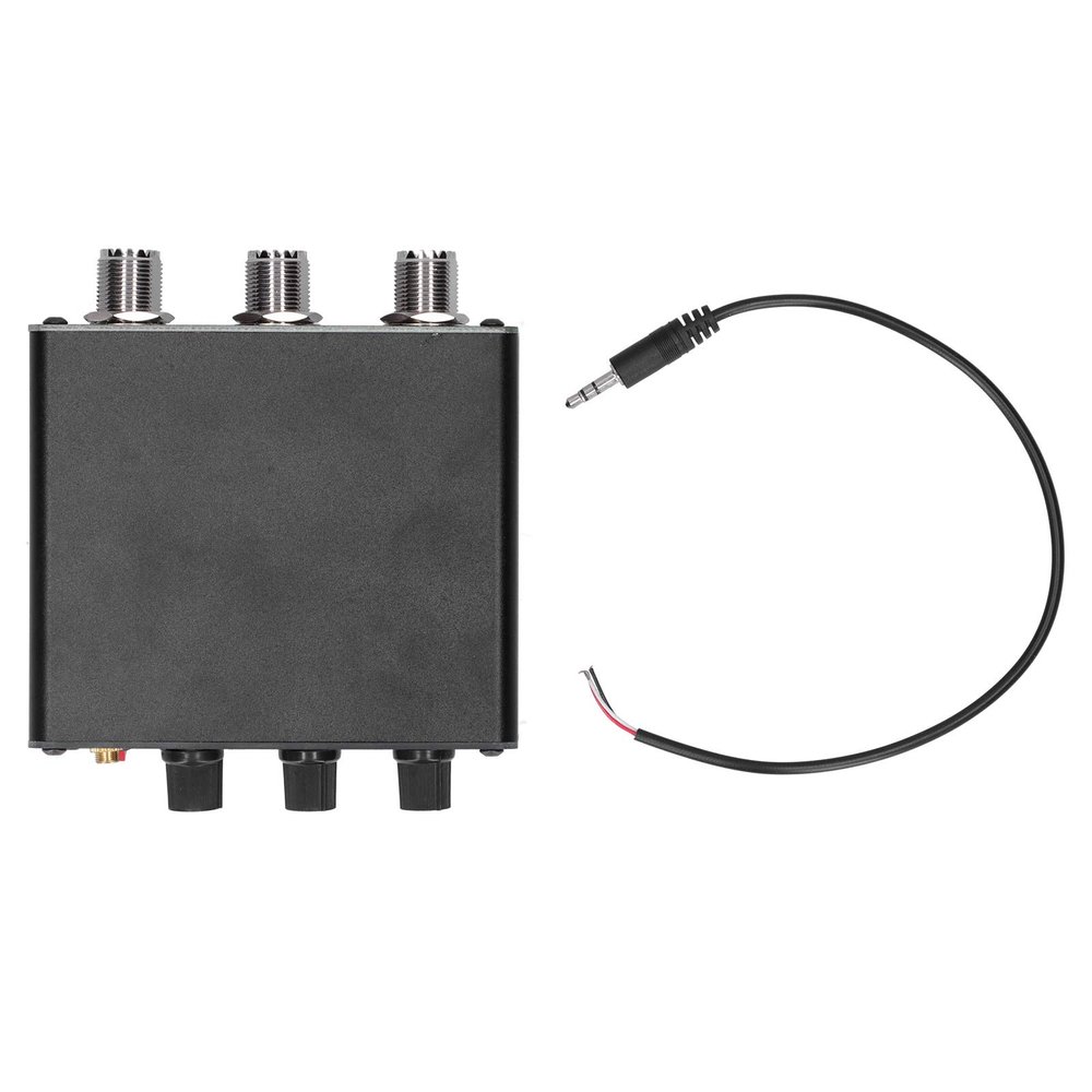 NDNCZDHC QRM Eliminator, 3P XPhase Aluminum Alloy Adjustable Signal Canceller Hum Eliminator with Knob 130 MHz