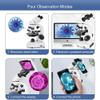 Lab Compound Binocular Microscopes 40X-6000X/10000/20000X Magnification with 2.0MP Electric Eyescope,Capturing Image,Recording Video, WF10X WF25X,Dual Power Supply Methods,10000X view 4