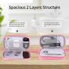 JIAKAI Travel Cable Organizer,Electronics Accessories Organizer Bag,for Charger, Phone, memory card,Travel Gadget Bag-Pink view 2