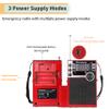 Wenpzeray Y-706 Portable Pocket Radio AM FM SW Band Compact Receiver 3AAA Battery Operated Transistor with Loud Sound Speaker Support USB/TF Card Play Headphone Jack for Indoor Outdoor Emergency (Red) view 4