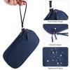 JIAKAI Travel Cable Organizer Electronics Accessories Bag for Charger, Phone, memory card,Travel Gadget Bag-Blue view 4