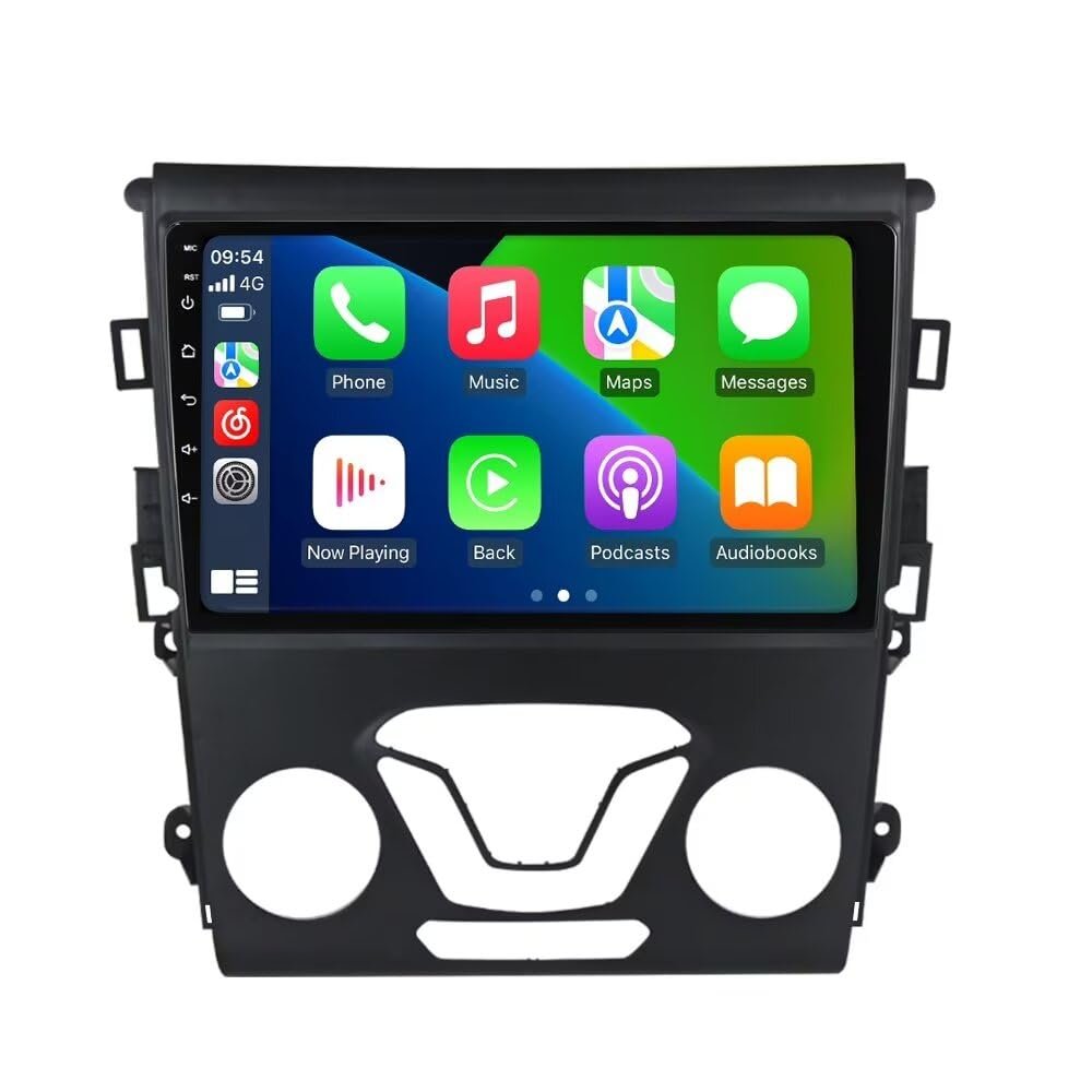 Android Radio Stereo for Ford Fusion Mondeo 2014-2019, Biorunn 9 Inch Octa Core GPS Navi Wireless Wired Car-Play Android Auto Head Unit IPS FM AM RDS DSP, 2GB RAM 32GB ROM