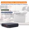 LOYALTY-SECU Wireless WiFi Blue-TH Network Print Server with 3 USB Ports, Supporting Three Different Network Segments view 2