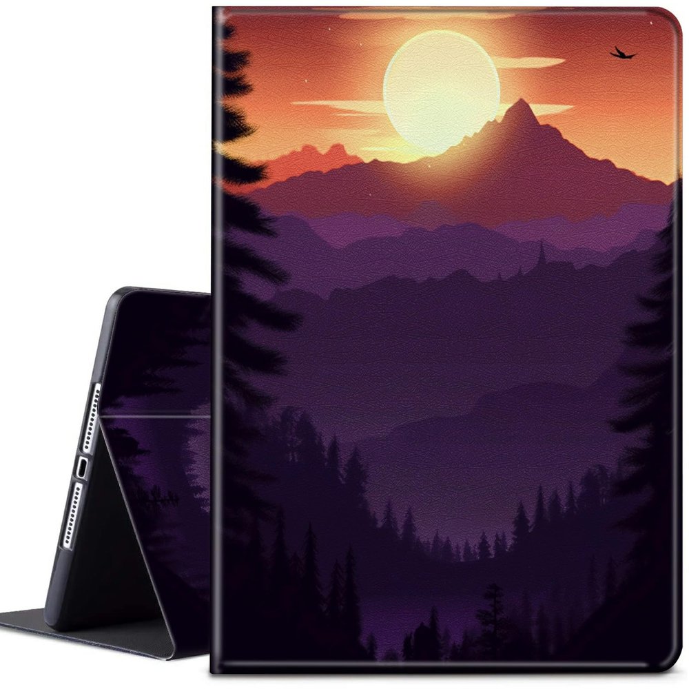 CGFGHHUY for All-New Fire Max 11 Case 13th Generation Lightweight Protective Smart Stand Cover with Auto Wake Sleep Case for Fire Max 11 inch 2023 - Sunset and Mountains Forest