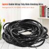10m Spiral Cable Wrap Tidy Hide Binding Wire Management PC Coiled Tube Sleeve TV Home Office 6mm Black view 2