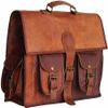 100% Leather Messenger Bag for Laptop Handmade Briefcase Satchel Mens Crossbody Bag (13x17x5 Inches) view 2