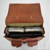 100% Leather Messenger Bag for Laptop Handmade Briefcase Satchel Mens Crossbody Bag (13x17x5 Inches) view 3
