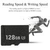 High Speed TF Memory Card, U3, Read Up to 80MB / S Write Up to 30MB / S, Various Storage Capacities, Plug and Play, for Car Action Cameras (128GB) view 3