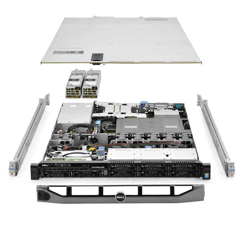 Dell PowerEdge R430 Server 2X E5-2609v4 1.70Ghz 16-Core 32GB RAM 8X 960GB SSDs (Renewed)