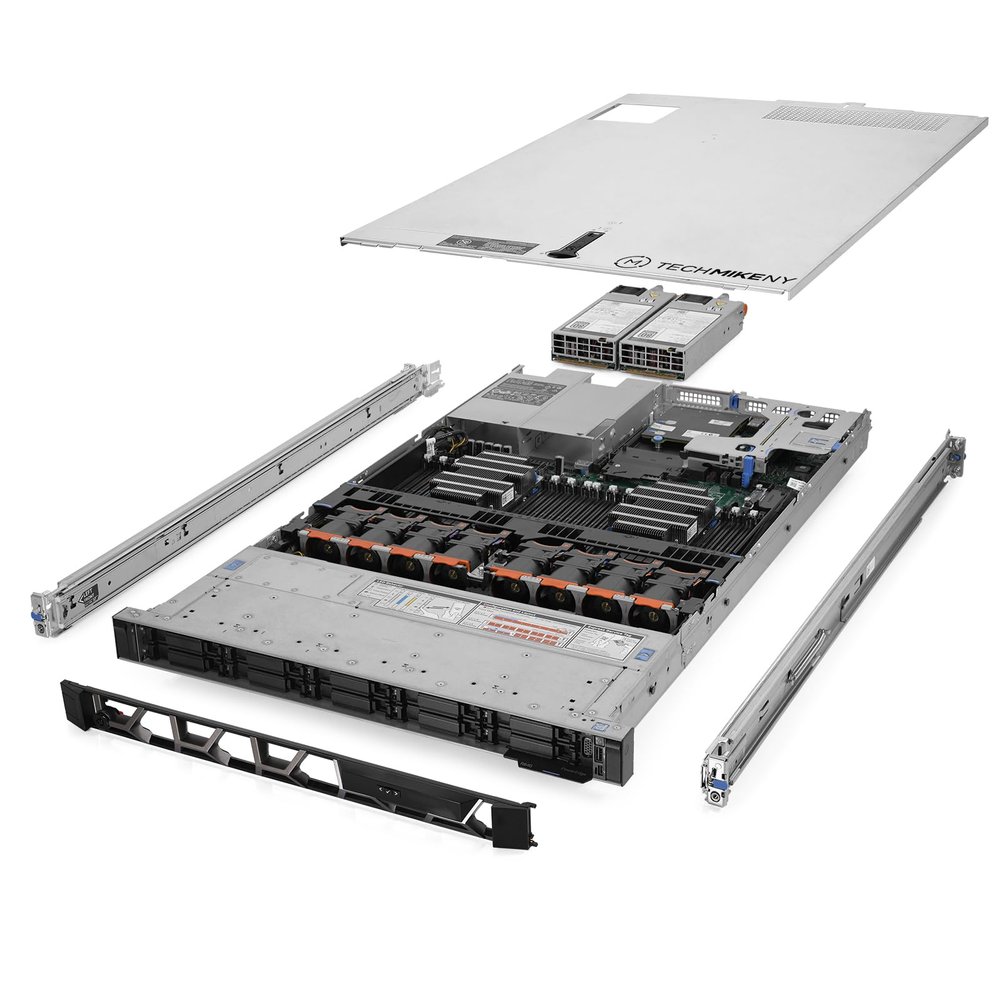 Dell PowerEdge R430 Server 3.20Ghz 16-Core 96GB RAM 2X 960GB SSD +6X 1.8TB Rails (Renewed)