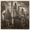 Soaring New York City : Howard Cook : Archival Quality Art Print view 1