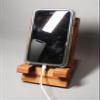 Mahogany Stand fpr KIndle/Phone/Video Calling/Compact Tablet Stand- American Flag Engraved one on side. (Email Us Your Logo or Name And We Can Engrave!) view 2