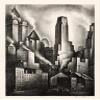 Financial District, New York City : Howard Cook : Archival Quality Art Print view 1