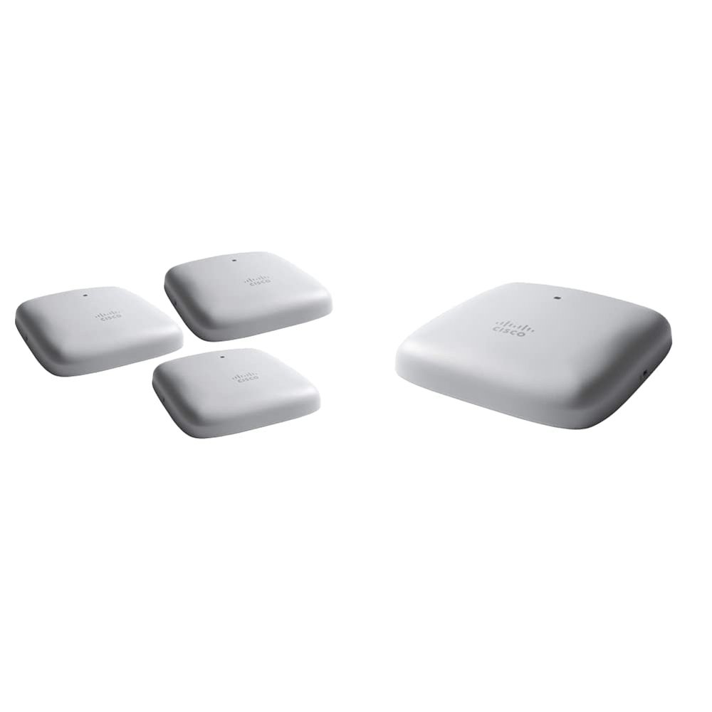 Cisco Business 240AC Wi-Fi Access Point | 802.11ac | 4x4 | 2 GbE Ports | Ceiling Mount | 3 Pack Bundle | Limited Lifetime Protection & Business 240AC Wi-Fi Access Point | 802.11ac (Renewed)