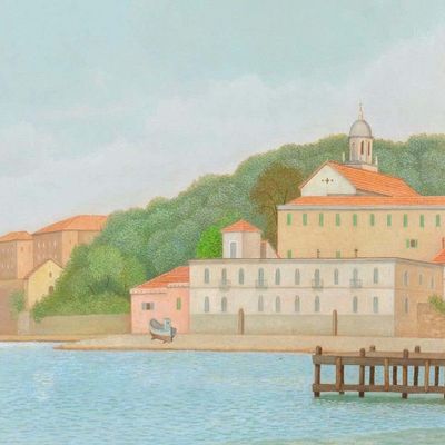 Antonio Donghi : The Gulf of La Spezia : Archival Quality Art Print