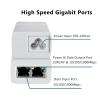 EN15G-24-3 Gigabit PoE Injector, 24V 15W, Single Port PoE Power Injector for IP Camera, Wireless Access Point, IP Phones view 2