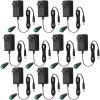 Copkim 10 Pcs 12V Power Supply 12V DC 2A 24W LED Light Adapter Switching Led Power Supply AC120V to DC12V Transformer with 5.5/2.1 mm Female Barrel Connector for Strip Light view 1