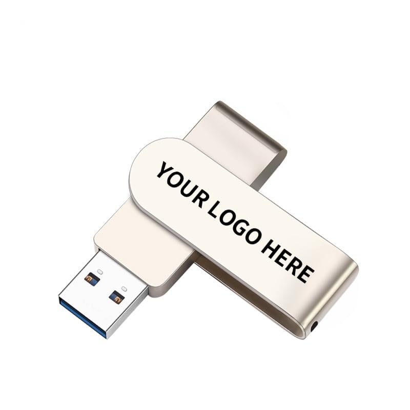 Custom Personalized 10Pack 128GB Flash Drive, Bilious USB Thumb Drive 2.0 Portable Keychain Design USB Stick, Metal Style Memory Stick U Disk, Waterproof Jump Pen Drive for Storage and Backup