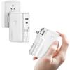 QiSa Portable Charger, Power Bank, 16000mAh Power Bank Built-in AC Wall Plug and Cables, PD 30W and QC4.0 Fast Charger for iPhone and Android Phones and Most Electronic Devices (White) view 1