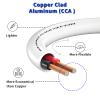Speaker Wire 14 Gauge 50FT, 14 AWG Stranded PVC Extension Cord,CL2 Rated in-Wall Fire Safety Wire, 12V Low Voltage/Tinned Copper/Flexible Cable for Automotive Wiring, Lamp Cord, Marine Cable, CCA view 3