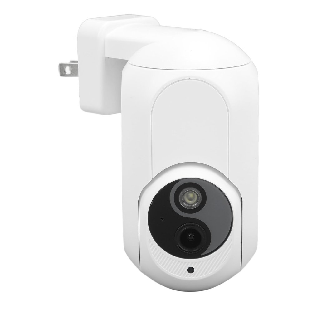 Heayzoki Wall Plug in Indoor Outlet Home Security Camera, 2MP Indoor Smart Camera with Phone APP, Full Color Night Vision, Motion Detection (US Plug)